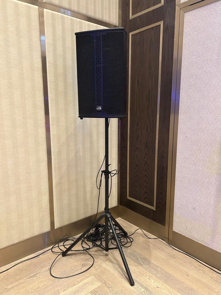 Top Pro Speaker With Mixer And 2 Mic
